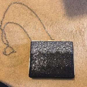 Aldo Ombré Black,Silver and grey clutch